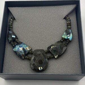 Jay King Iridescent Stone Necklace